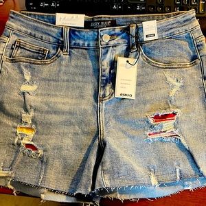 Judy Blue NWT womens shorts mid rise XL